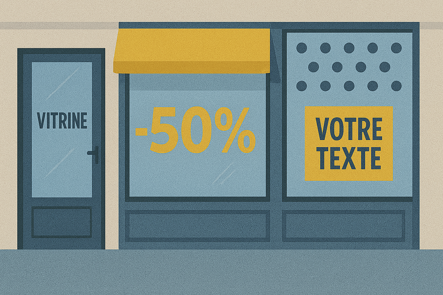 Marquage vitrines